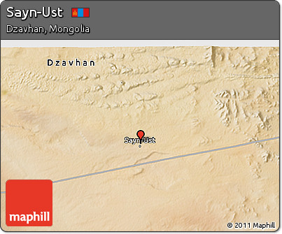 Satellite 3D Map of Sayn-Ust