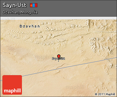 Satellite 3D Map of Sayn-Ust