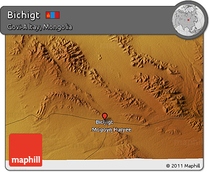 Physical 3D Map of Bichigt