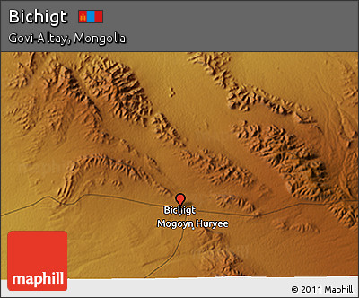 Physical 3D Map of Bichigt