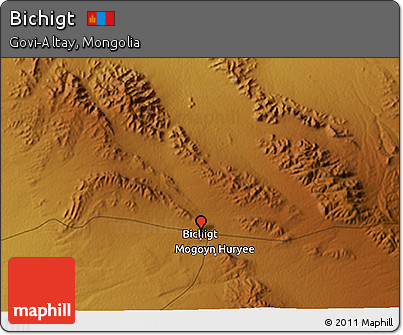 Physical 3D Map of Bichigt
