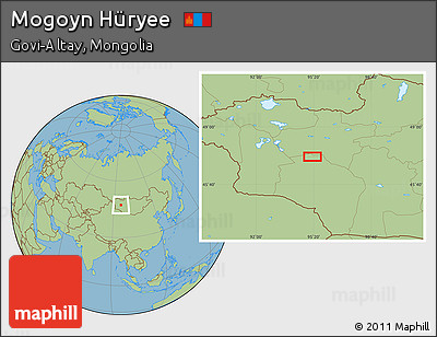 Savanna Style Location Map of Mogoyn Hüryee