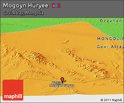Political Panoramic Map of Mogoyn Hüryee