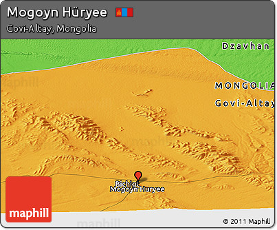 Political Panoramic Map of Mogoyn Hüryee