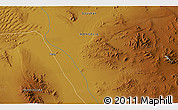 Physical 3D Map of the area around 47° 16' 15" N, 96° 7' 30" E