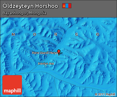 Political Map of Öldzeyteyn Horshoo