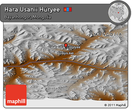 Physical Panoramic Map of Hara Usanii Hüryee