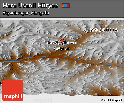 Physical Panoramic Map of Hara Usanii Hüryee