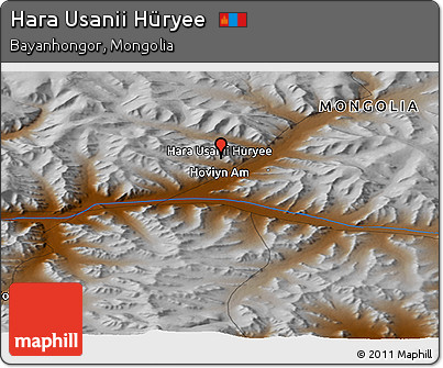 Physical Panoramic Map of Hara Usanii Hüryee