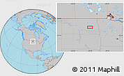 Gray Location Map of the area around 47° 16' 15" N, 98° 31' 30" W