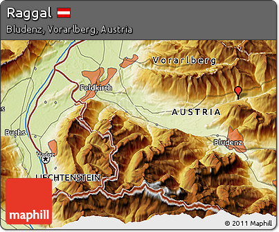 Physical 3D Map of Raggal