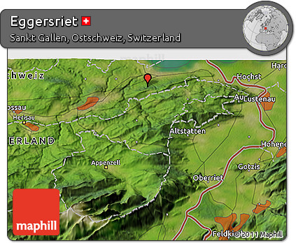 Satellite 3D Map of Eggersriet