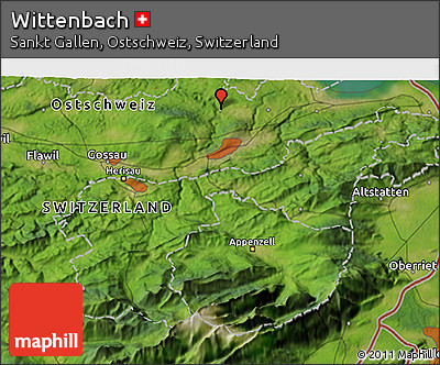Satellite 3D Map of Wittenbach