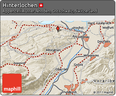Shaded Relief 3D Map of Hinterlochen