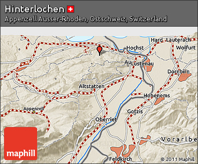 Shaded Relief 3D Map of Hinterlochen