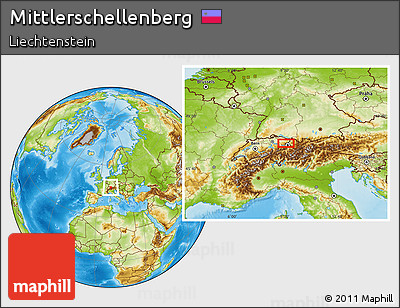 Physical Location Map of Mittlerschellenberg