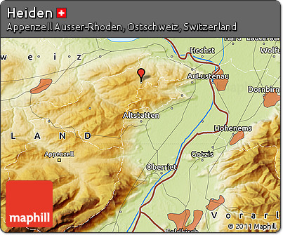 Physical Map of Heiden