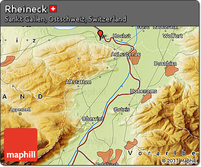 Physical Map of Rheineck