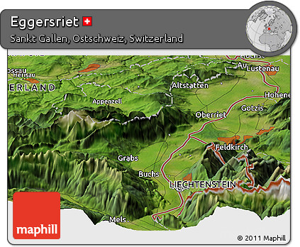 Satellite Panoramic Map of Eggersriet