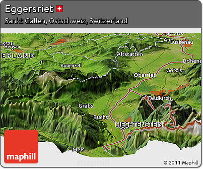 Satellite Panoramic Map of Eggersriet