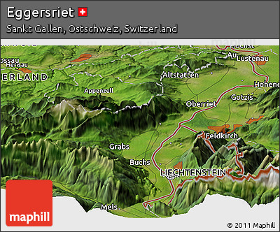 Satellite Panoramic Map of Eggersriet