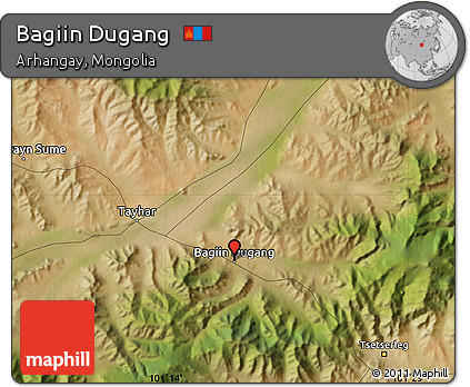Satellite Map of Bagiin Dugang