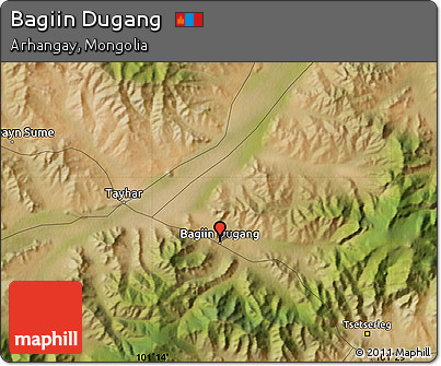 Satellite Map of Bagiin Dugang