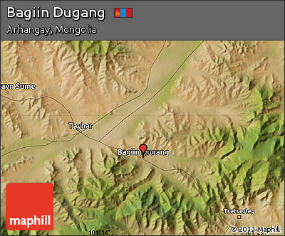Satellite Map of Bagiin Dugang