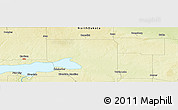 Physical Panoramic Map of the area around 47° 41' 6" N, 101° 4' 29" W