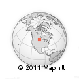 Outline Map of the Area around 47° 41' 6" N, 101° 55' 30" W, rectangular outline