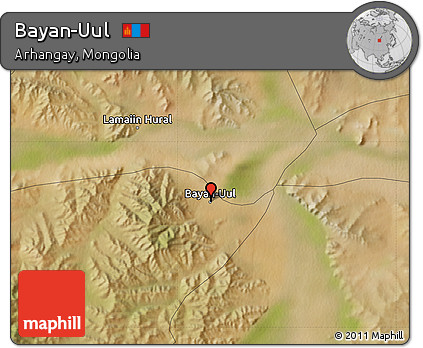 Satellite Map of Bayan-Uul