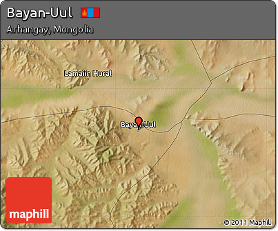 Satellite Map of Bayan-Uul