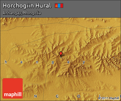 Physical Map of Horchogiin Hural