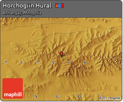 Physical Map of Horchogiin Hural