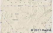 Shaded Relief Map of Tsul-Ulaan