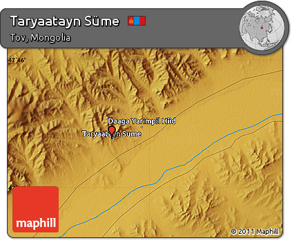 Physical Map of Taryaatayn Süme
