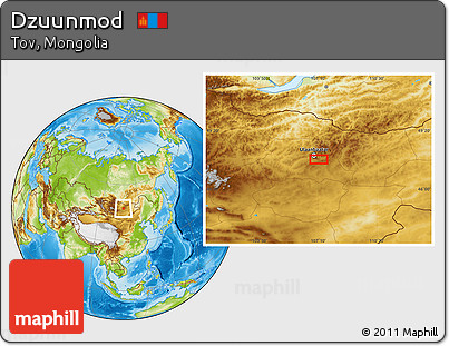 Physical Location Map of Dzuunmod
