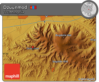Physical Map of Dzuunmod
