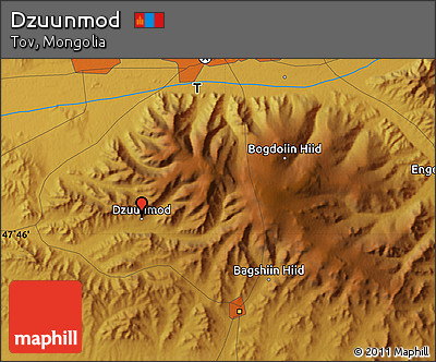 Physical Map of Dzuunmod