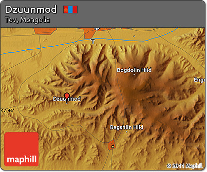 Physical Map of Dzuunmod