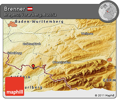 Physical 3D Map of Brenner