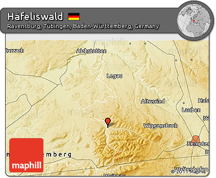 Physical 3D Map of Häfeliswald