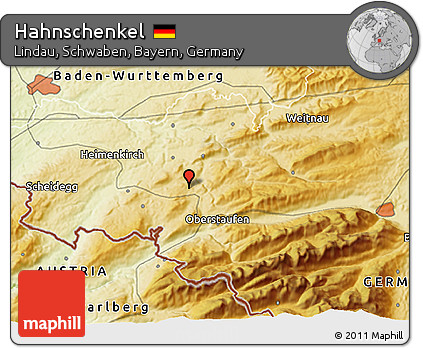 Physical 3D Map of Hahnschenkel