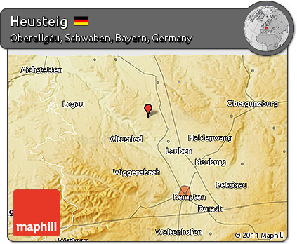Physical 3D Map of Heusteig