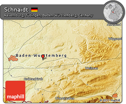 Physical 3D Map of Schnaidt