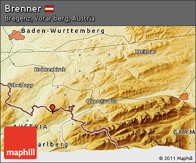 Physical 3D Map of Brenner