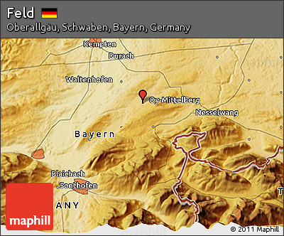 Physical 3D Map of Feld