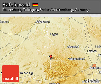 Physical 3D Map of Häfeliswald