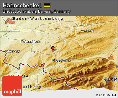 Physical 3D Map of Hahnschenkel