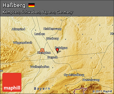 Physical 3D Map of Haßberg